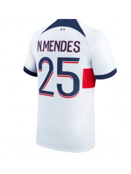 Paris Saint-Germain Nuno Mendes #25 Auswärtstrikot 2023-24 Kurzarm